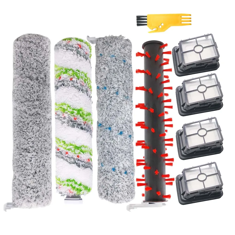 

2554A Roller Brush Filter Set For Bissell Crosswave Cordless Max Series 2554 2590 2593 2596 Wet Dry Vacuum Cleaner Parts