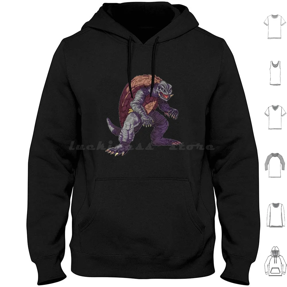 

Gamera : Guardian Of The Universe Hoodies Long Sleeve Gamera Guardian Of The Universe Kaiju Viras Gyaos Barugon Zigra