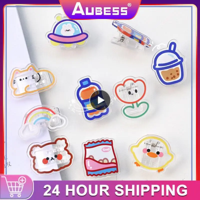 

Secure Mini Paper Clips Multifunctional Distinguish Files Binder Clip Data Classification Acrylic Decorative Accessories