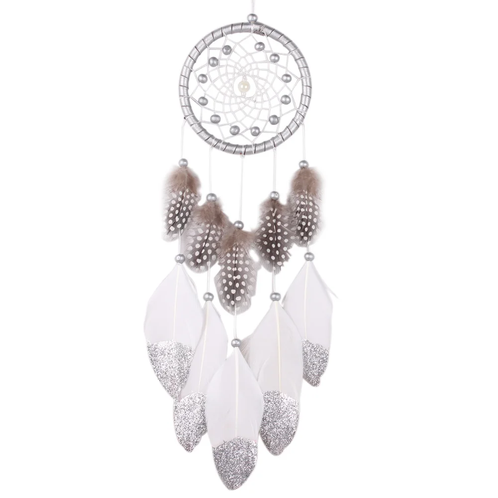 Dream Catcher Wind Chimes Thread Handmade Feather Wall Hanging Decor Pendant Car Home Decoration Substance Hunter