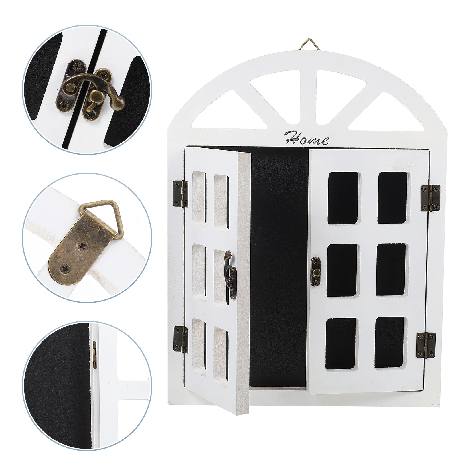 

Simulation Window Blackboard Multi-functional View Magnetic Labels Stand Stand Retro Wood Ornament