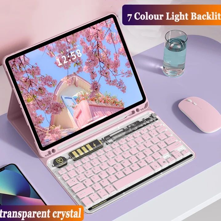 

Backlit Keyboard Case for Samsung Galaxy Tab A710.4 2022 A8 10.5 for Galaxy Tab S6 Lite 10.4 S8 S7 S9 11 Detachable Keyboard