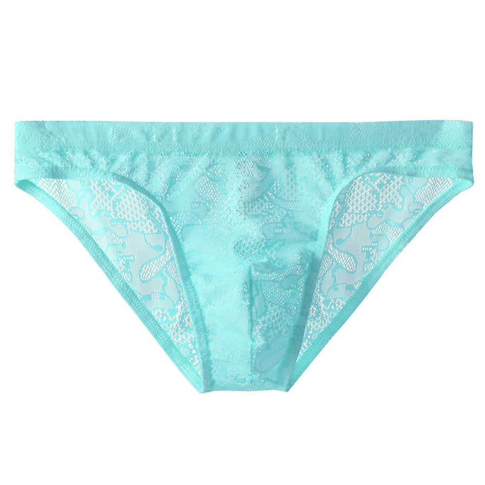

Men Underwear Nylon U Convex Briefs Cool Low-Rise Underpants High Quality Mesh Bikini Panties Thin Transparent Quick-Dry Brief