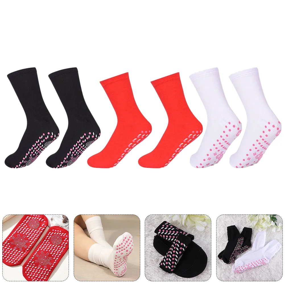 

3 Pairs Fashion Warm Self Heating Socks Outdoor Heated Socks for Men