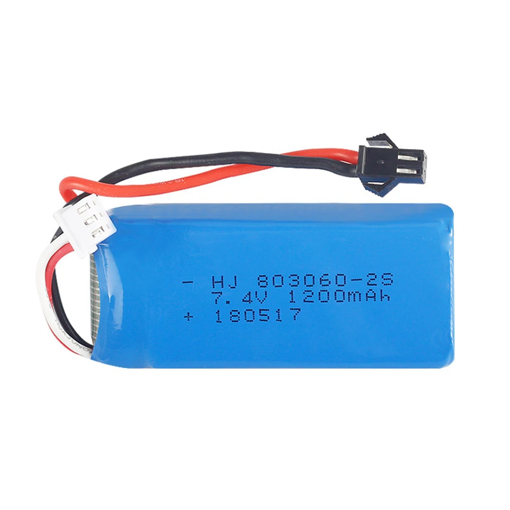 7.4V 1200mAh 2S 30C Lipo Battery with USB Charger for H26 H26C H26W H26D H26HW RC Quadcopter Drone H26-012 toys