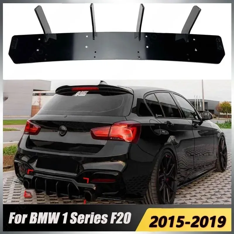 

Задний бампер автомобиля для BMW серии 1 F20 LCI M140i 2015-2019, MP-стиль, диффузор, сплиттер, плавники, авто послепродажное обслуживание, автомобильные аксессуары