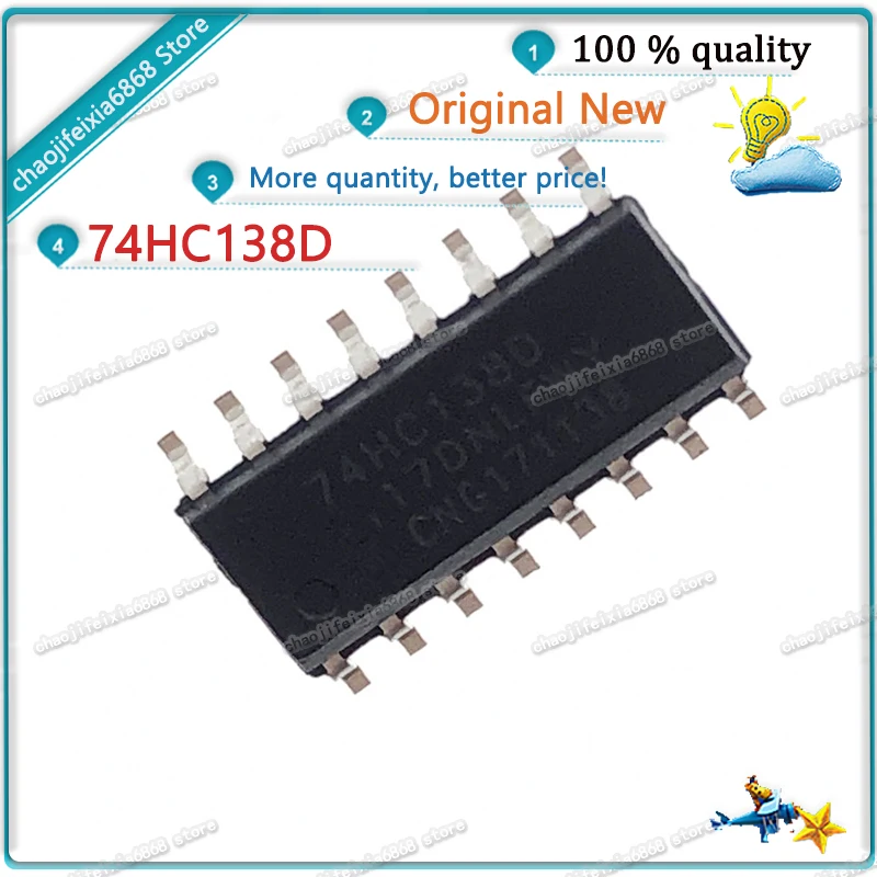 10 шт./лот! 74HC138D SOP-16 74HC138 SN74HC138D SOP 38 декодер/декодер |