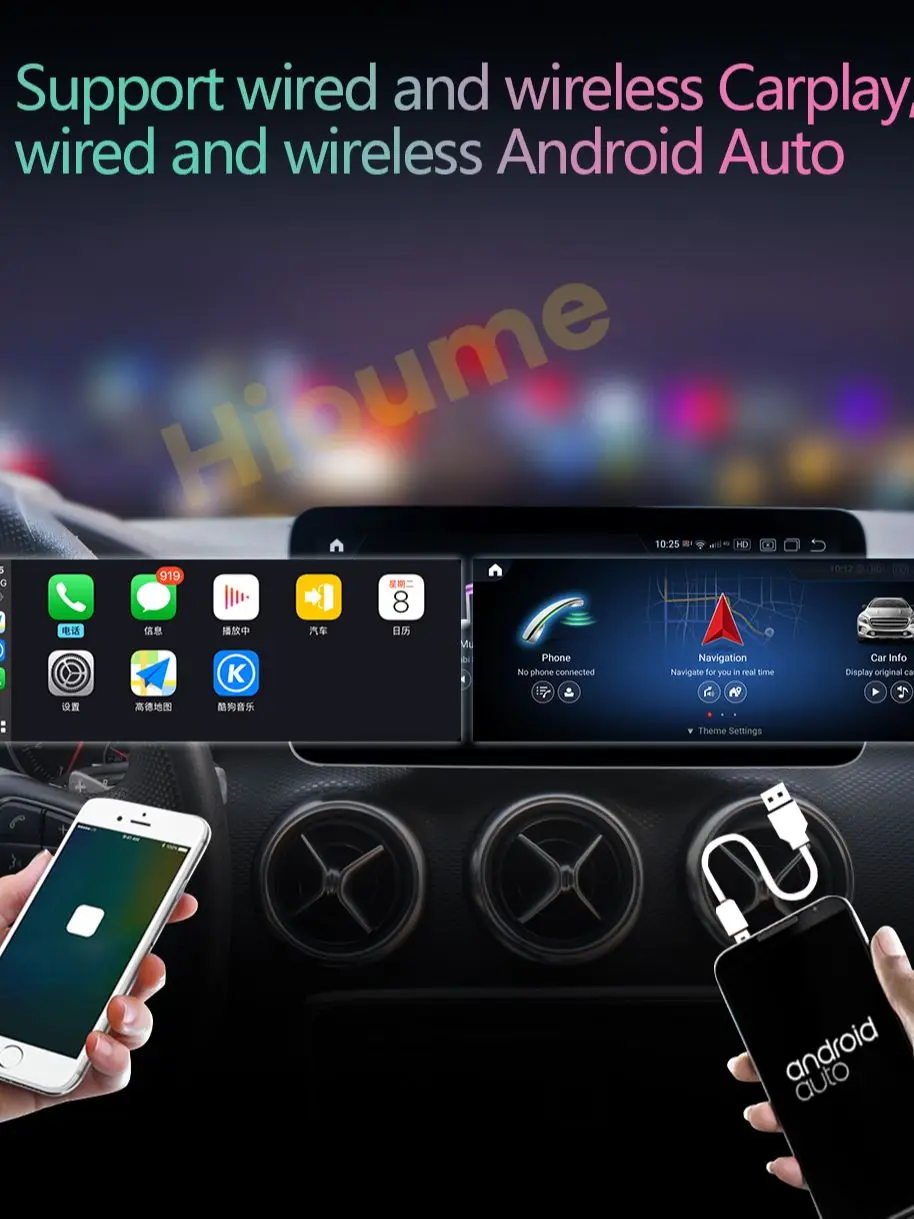 10 2512 5 android 11 snapdragon 6128g car multimedia player for mercedes benz glk class x204 2008 2015 auto navigation free global shipping