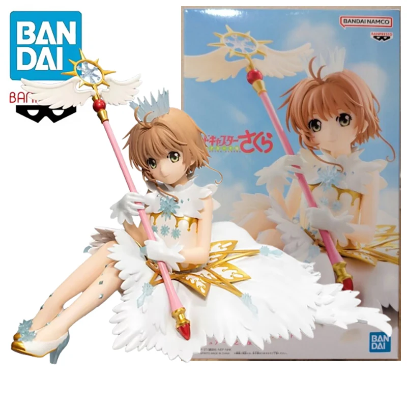 Фото В наличии: BANPRESTO Cardcaptor Sakura: Clear Card Kinomoto Sakura, фигурка из ПВХ, 14 см, аниме-фигурка, коллекционная модель, игрушка №1