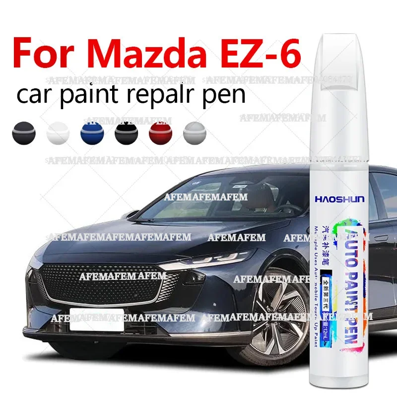 Фото Ручка-корректор для ремонта царапин на автомобиле Mazda EZ-6 (2024-2025), цвета: синий 42M, серый 46G, белый 12M, красный 25D, золотой 46V №2
