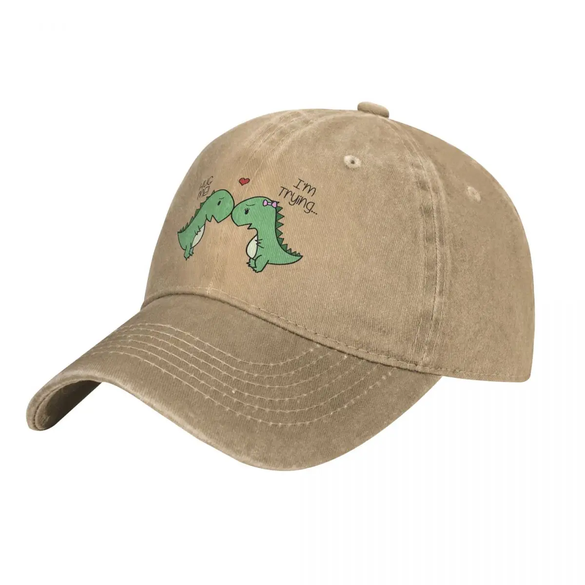 

Dino Love Dinosaur Windproof Cap Sun Visor Hip Hop Caps Cowboy Hat Peaked Hats