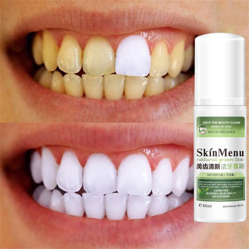 

60ml Ultra-Fine Mousse Foam Teeth Whitening Oral Cleaning Dissolve Tooth Stains Freshen Breath Clean Toot Foam New