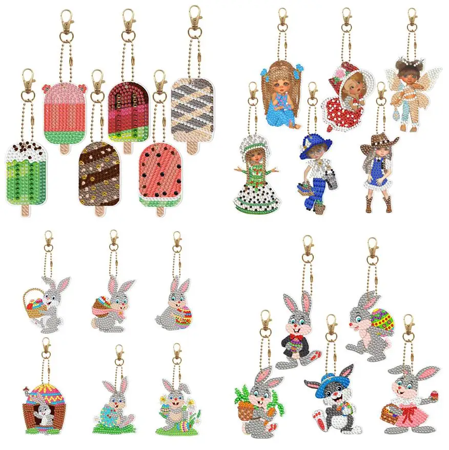 

Брелок для алмазной вышивки «сделай сам», 5 шт.