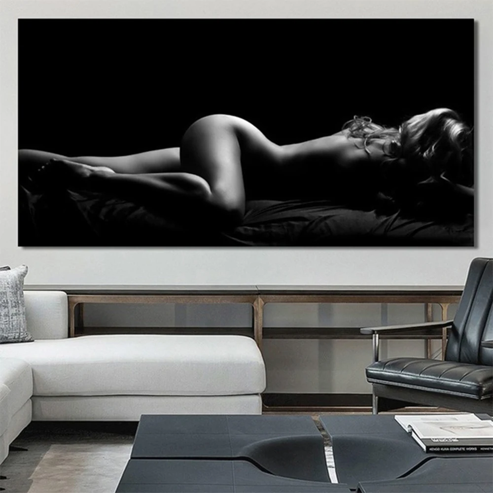 Sexy Body Nude Women Cnavas Painting Modern Portrait Canvas Posters Living Room Bedroom Home Decor Wall Art Pictures