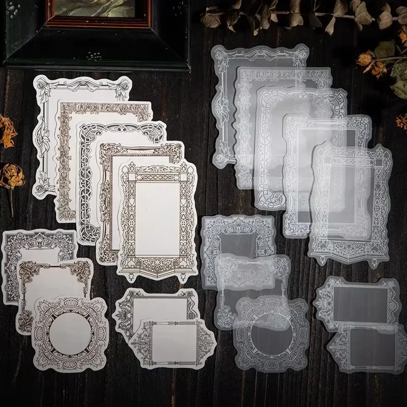 20 шт. материал бумажный легкая винтажная граница описано декоративная основа для