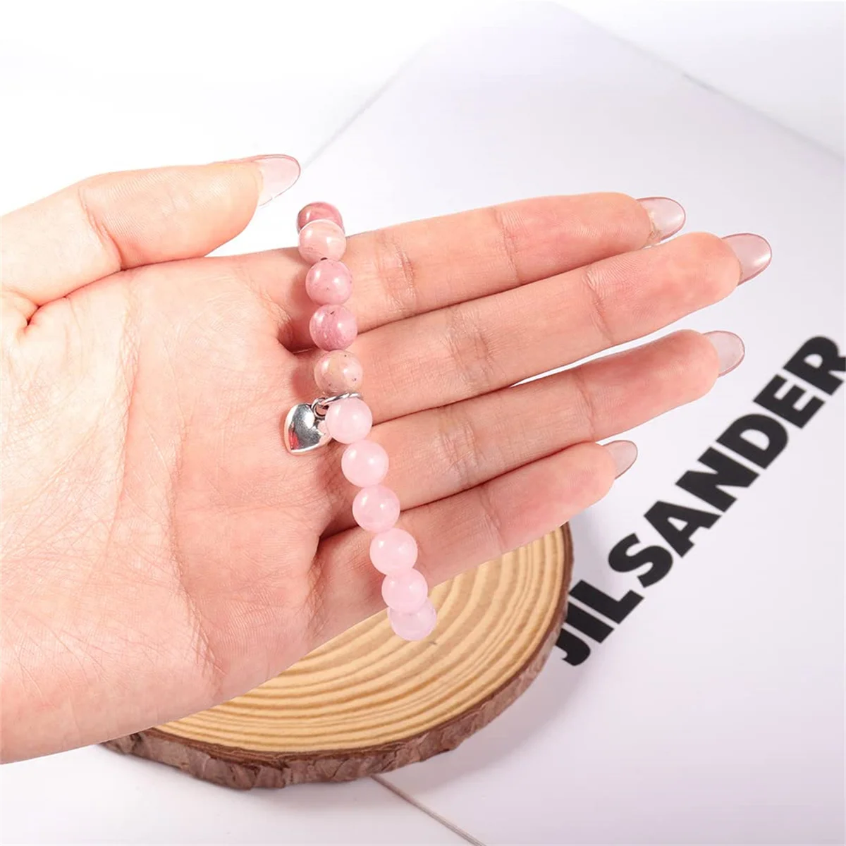 Inspirational Gifts for Women Get Well Soon Gifts 8mm Natural Stone Bracelets Crystal Stone Gifts for Women Sister Girlfriend