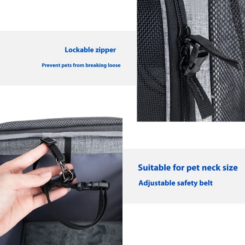 Вместительная сумка для домашних животных Wakytu на одно плечо в британском стиле