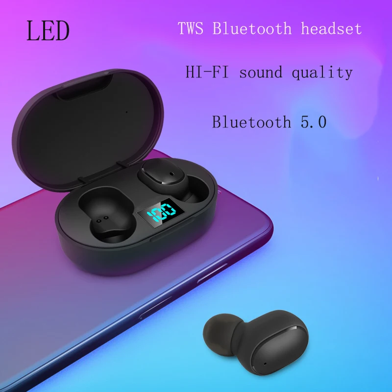 

New E6s Custom Cover Logo Picture Personalized Gaming Bluetooth earbuds Wireless Stereo in-Ear Waterproof Sports Earphone