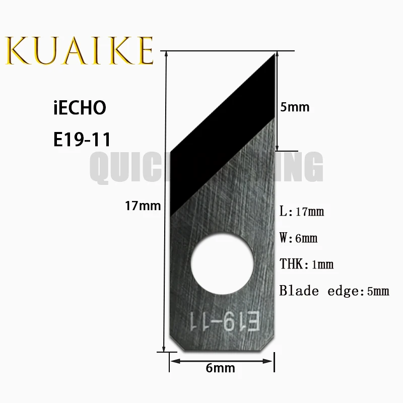 

10 шт. IECHO виброреза карбид вольфрама осциллирующий нож вибрационный режущий инструмент E18 E18L E19-2 E19-3 E19-10 E19-11 E19-31