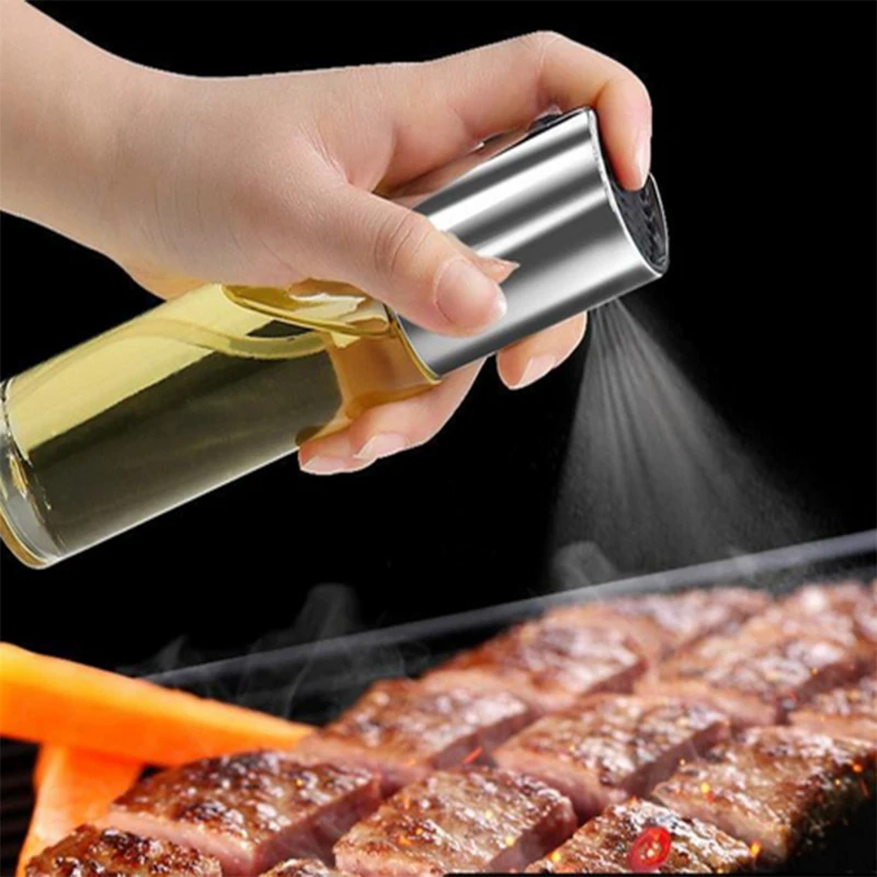 

Kitchen Stainless Steel Olive Oil Sprayer Bottle Pump Oiler Leak-proof Grill BBQ Sprayer Oiler BBQ Cookware Tools