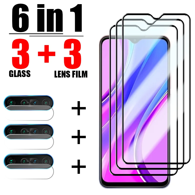 

Защитное стекло, 6 в 1, для Xiaomi Redmi Note 11/9/8/7 Pro/9T/8A/9A/9C