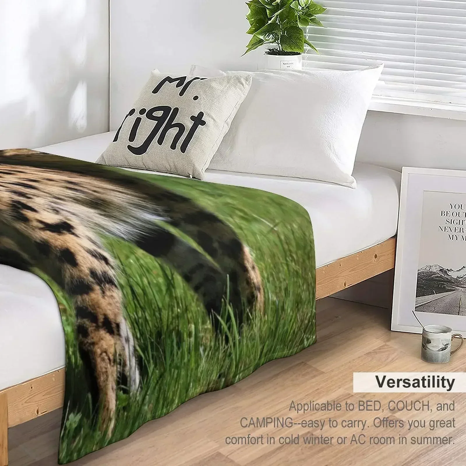 Гладкое одеяло Serval для дивана персонализированные подарочные туристические