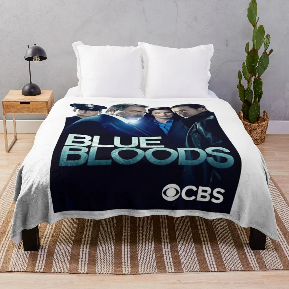 

Blue bloods police poster Throw Blanket Picnic Blanket Fuzzy Blanket