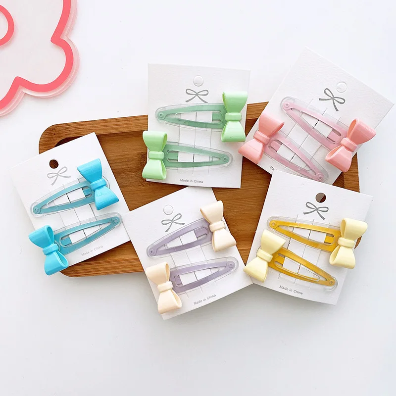 

2 шт. заколки для волос с бантом для девочек, аксессуары для волос, Детские Инструменты для укладки волос, заколки, детская одежда для волос, г...