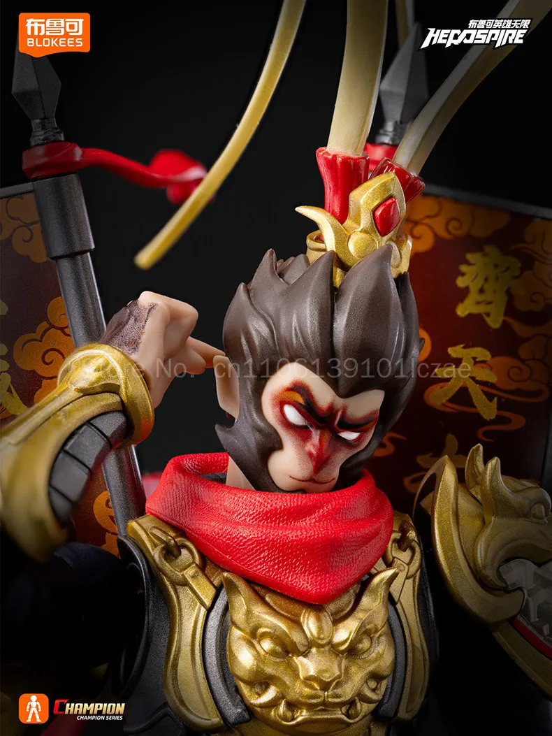 Фото НОВИНКА: Коллекционная подвижная фигурка Blokees Herospire Champion Class Sun Wukong Dharma Phase, модель для демонстрации №4