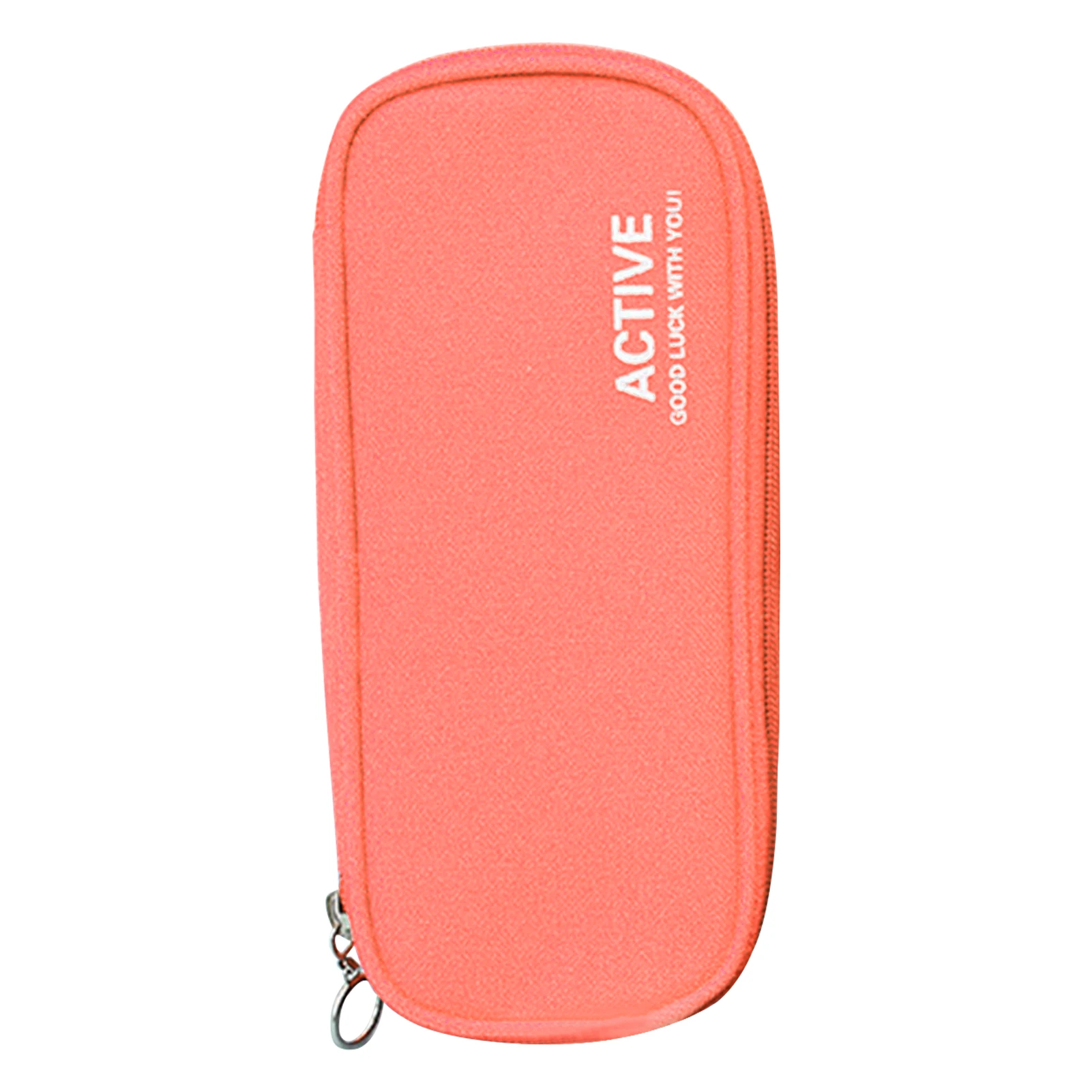 

For Kids Wear Resistant Storage Large Capacity Pen Holder Students Pencil Case Stationery School Office Zipper Closure Simple