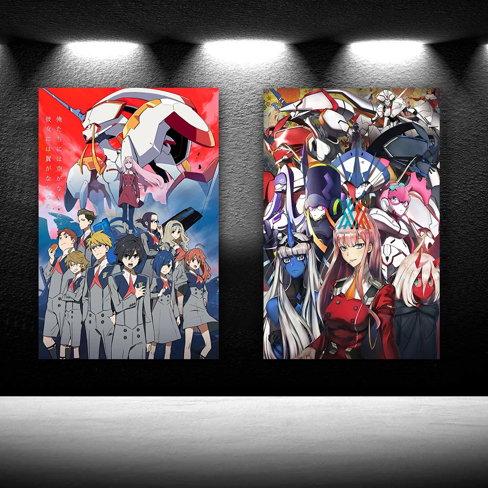 Darling in The Franxx Anime Poster Wall Art Decor Unframed Prints Print Canvas Poster Bedroom Decor Room Decor Home Deco Gift