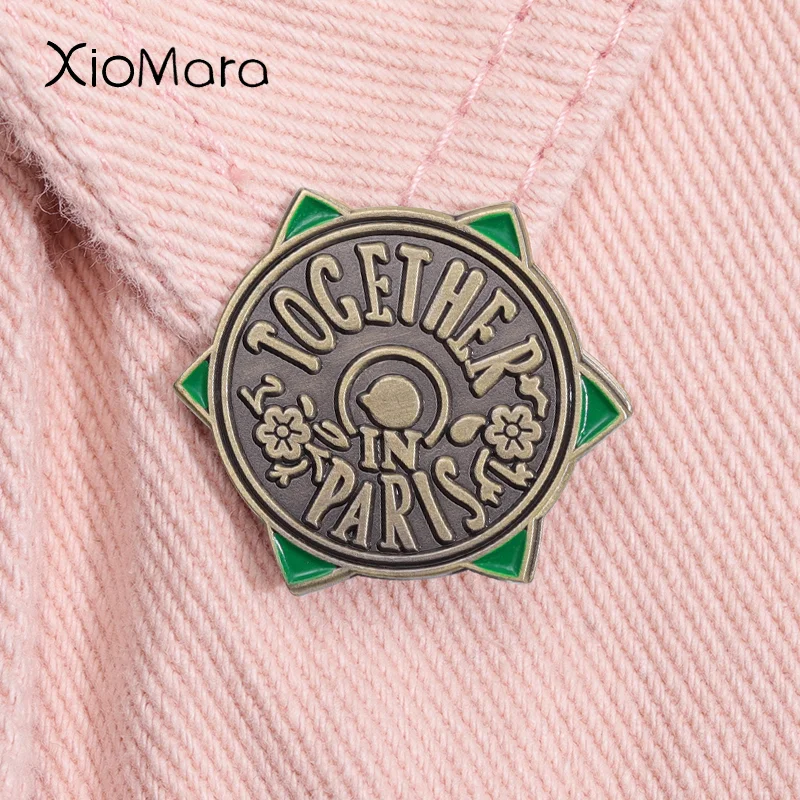 

True and False Princess In Paris Metal Pin Collection Cartoon Customize Brooches On Lapel Backpack Gift For Friends Jewelry