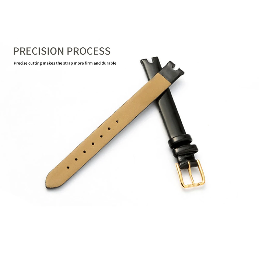 OTMENG Ladies Leather Strap for Tissot 1853 T003209A Series 10mm Pin Buckle Strap T003.209 Women's Watch Band Watch Accessories