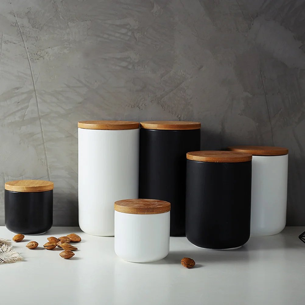 

Glass Terrarium Lid Food Storage Containers Ceramic Canister Terrariums Jar Sugar Airtight Jars Lids