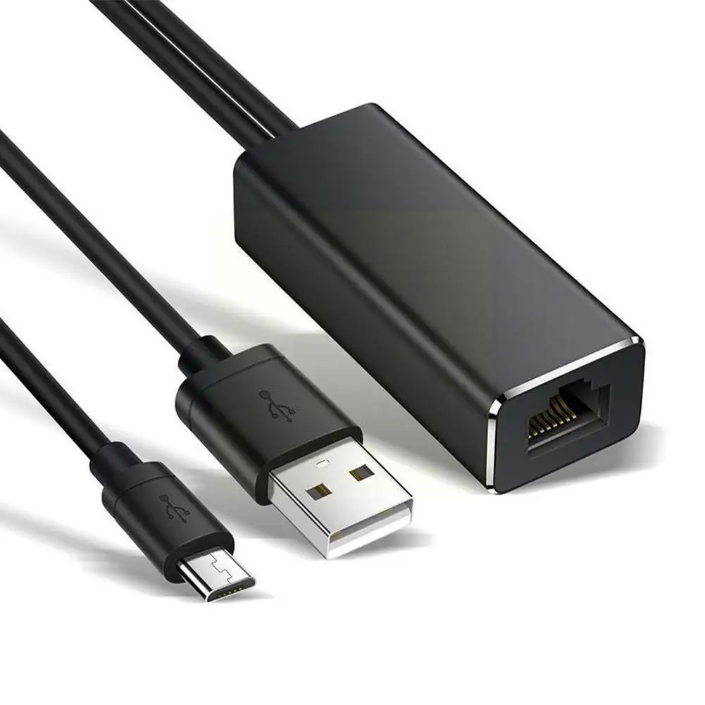 

Адаптер Ethernet для Usb 2,0 к Rj45 для дома 2 1 Ultra Audio Fire Tv Stick Micro Usb Network M5u0