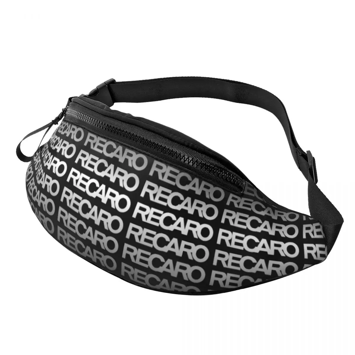 

Casual Recaros Logo Fanny Pack Women Men Crossbody Waist Bag for Travel Cycling Phone Money Pouch