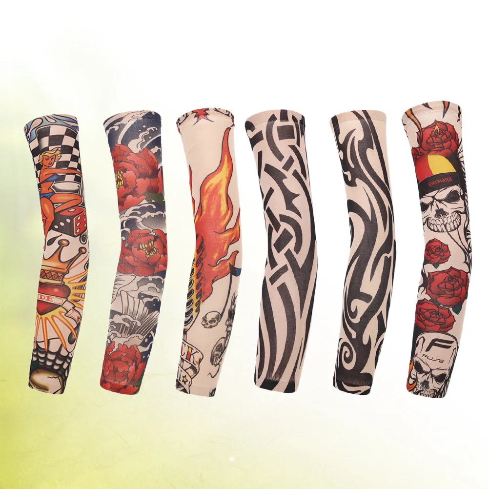 

6 Sun Protection Arm Sleeves Temporary Arm Sleeves On Arm Sleeves for Men