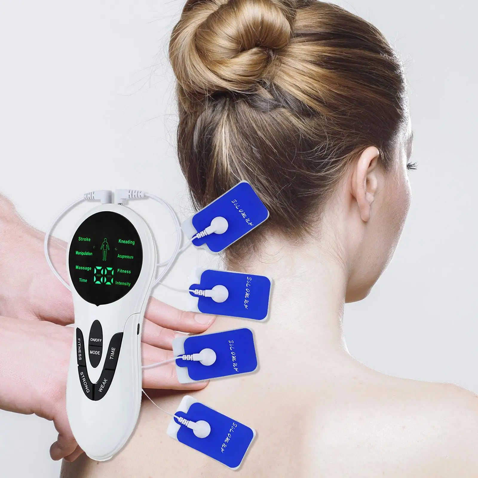 

Electronic Massager Tens Muscle Stimulator for Shoulders Legs Office