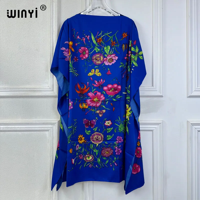 Платье-макси WINYI летнее сексуальное Африканское женское платье пляжная одежда с