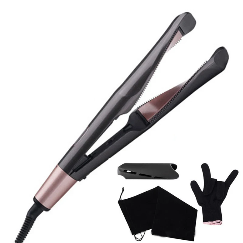 

2 in 1 Hair Straightener and Curler Professional Negative Ion Twist Straightening Curling Iron Flat Iron with Adjustable Temp
