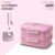 Northern Europe pink double layer   lunch box bag