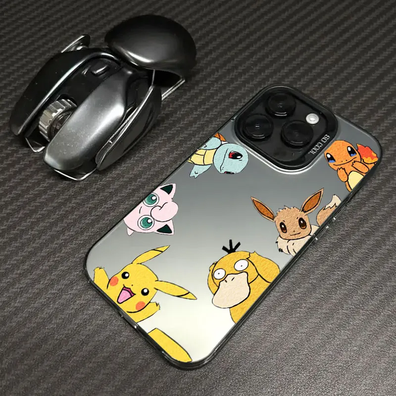 Чехол с изображением аниме Pocket Monster Pokemon для Apple iPhone 16e 16 14 15 13 11 Pro Max чехол Plus 12 Mini