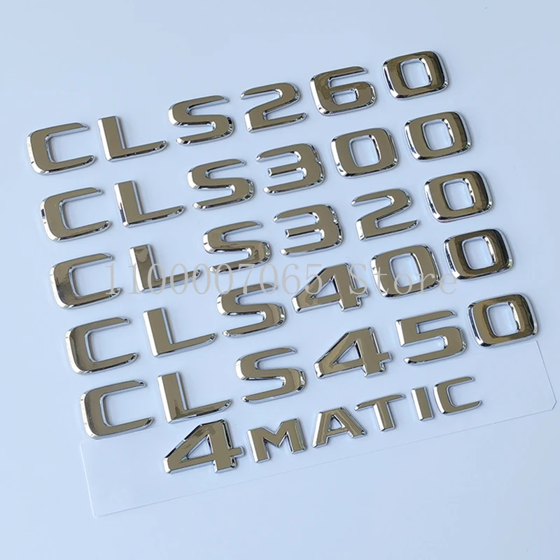 Хромированные буквы CLS260 CLS300 CLS320 CLS400 CLS450 4Matic фотообои для Mercedes Benz C257 автомобильная