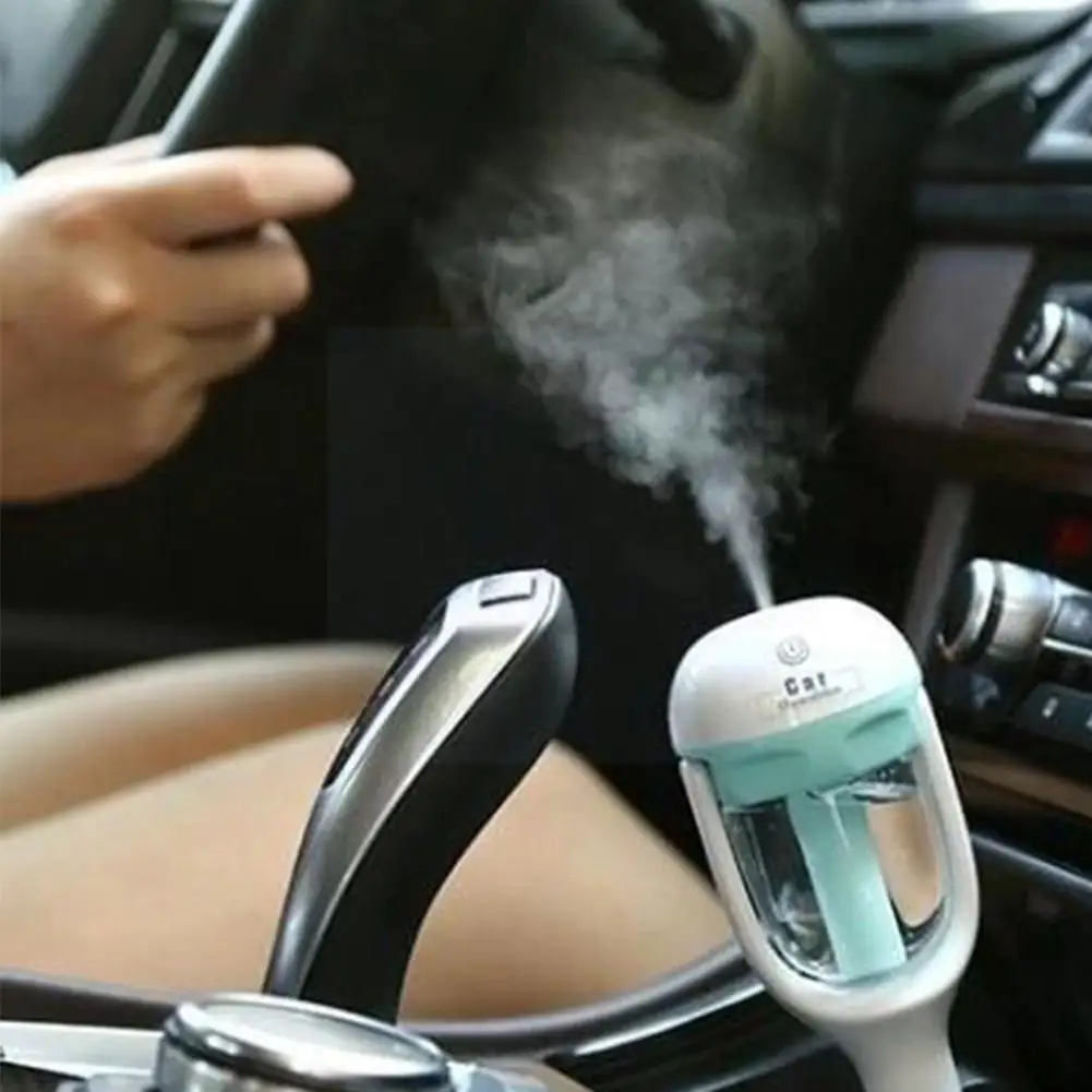 

Car Air Humidifier Diffuser Mini Cigarette Lighter Aroma Oil Type Purifier Color Mist Essential Ultrasonic Blue N7f5