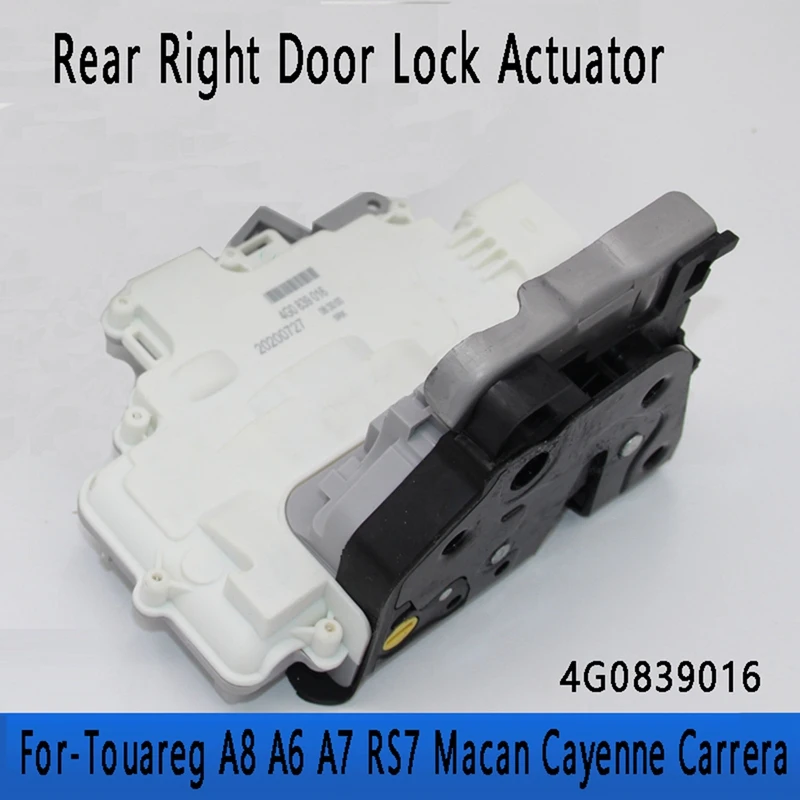 

9-Pin Rear Right Door Lock Actuator Rear Right 4G0839016 For Touareg A8 A6 A7 RS7 Macan Cayenne Carrera