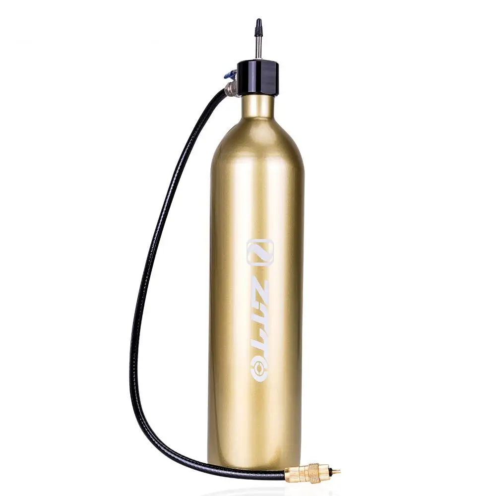 

Бескамерный насос ZTTO для накачивания шин, воздушный бустер с клапаном, газовый баллон для горного и дорожного велосипеда, пустая бутылка 1,15 ...