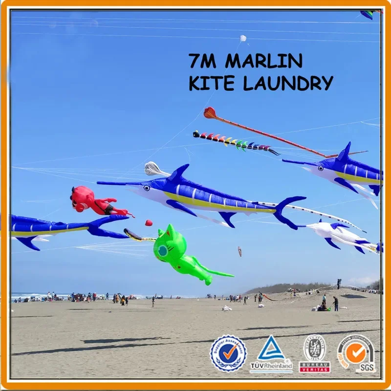 Бесплатная доставка воздушный змей с рыбой Марлин летающие мягкие воздушные