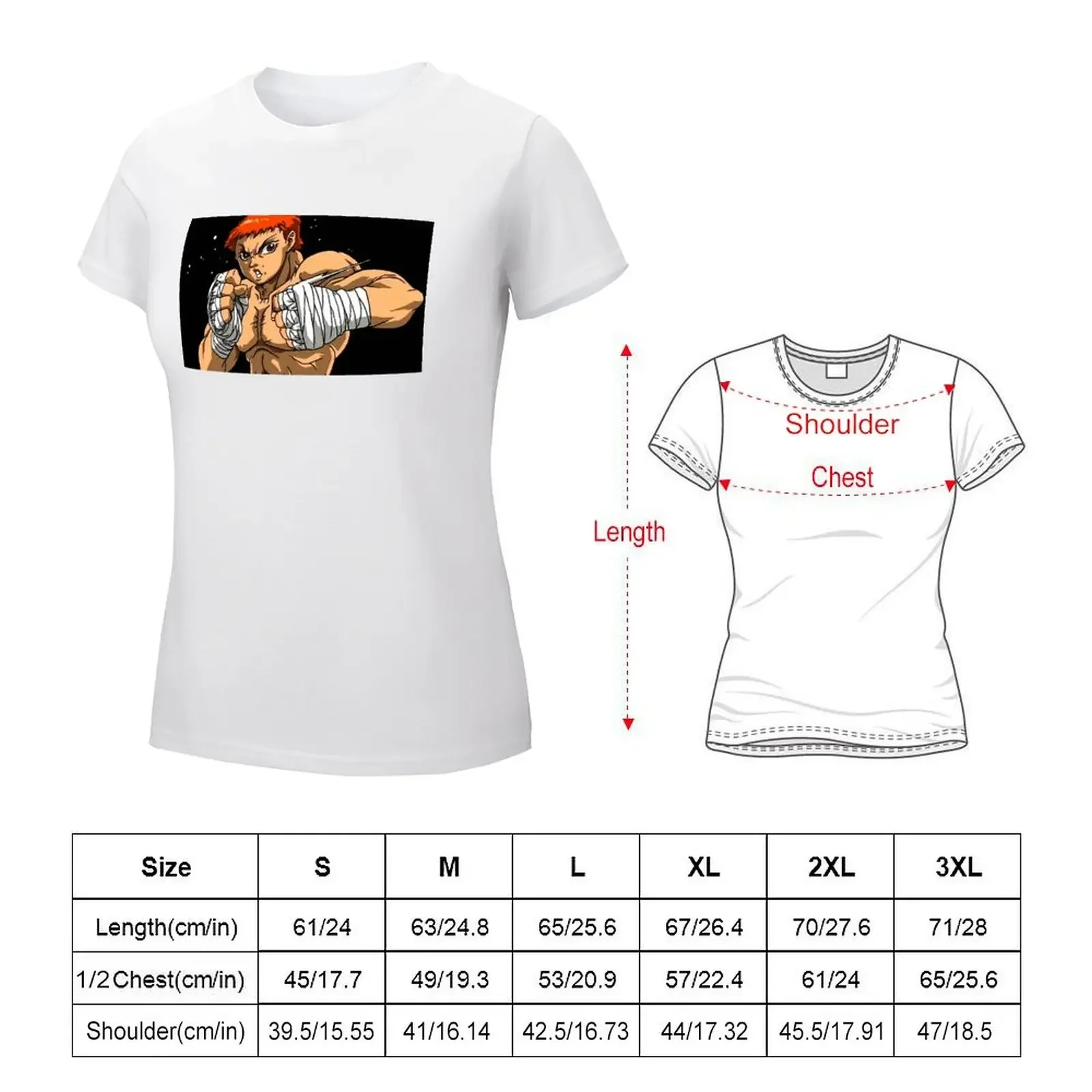 Baki Hanma футболка kawaii одежда Эстетическая Одежда Симпатичные футболки для женщин