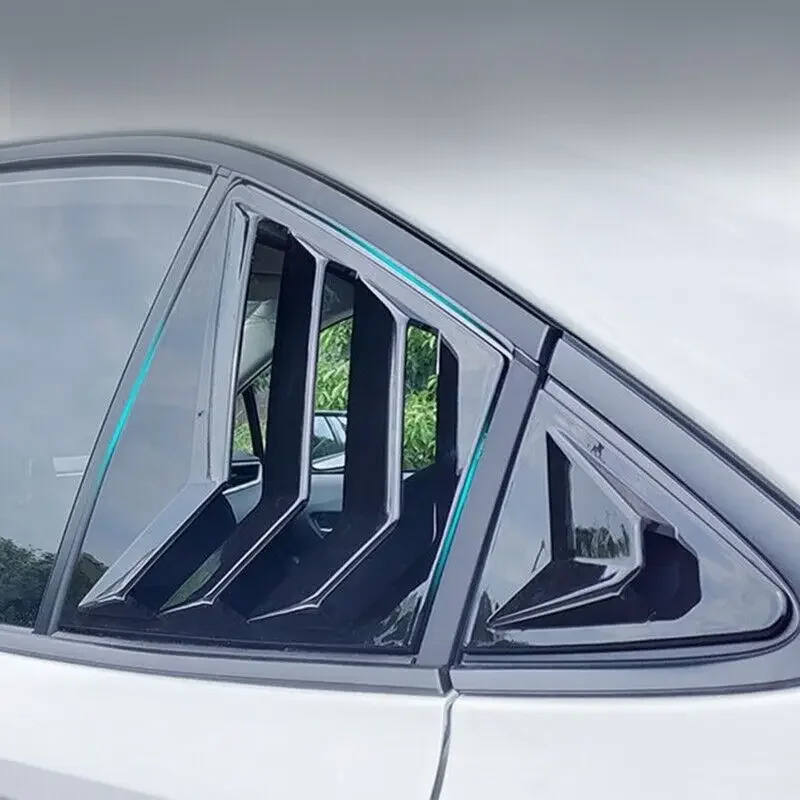 Фото Для Toyota Corolla Sedan 2019-2023 ABS пластик заднее окно четверть жалюзи крышка боковое вентиляционное отверстие отделка автомобильные клейкие аксессуары Запчасти №3