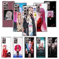 darling in the franxx anime case funda for samsung galaxy note 20 ultra 8 9 10 plus m02s m30s m31s m51 m11 m12 m21 cover coque